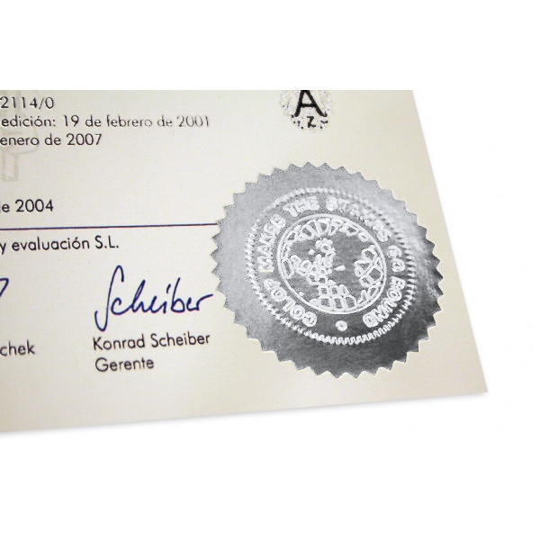 25 Siegeletiketten, Ø 55mm, silber Bild 3
