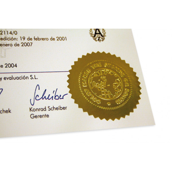 10 Siegeletiketten, Ø 55mm, gold Bild 2