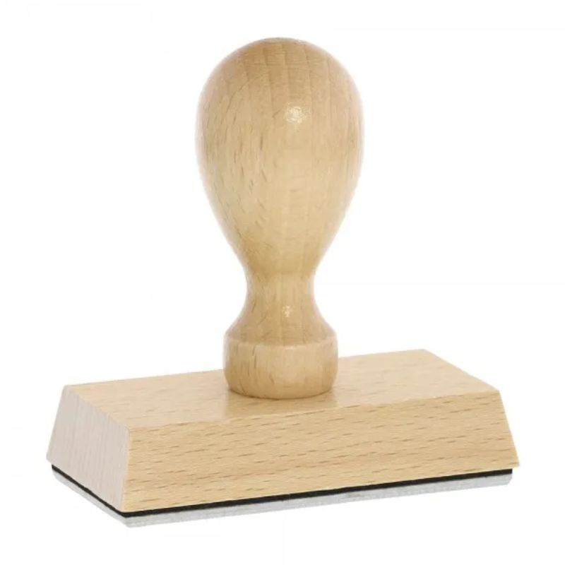 Holzstempel 10 x 10, bis 2 Zeilen
